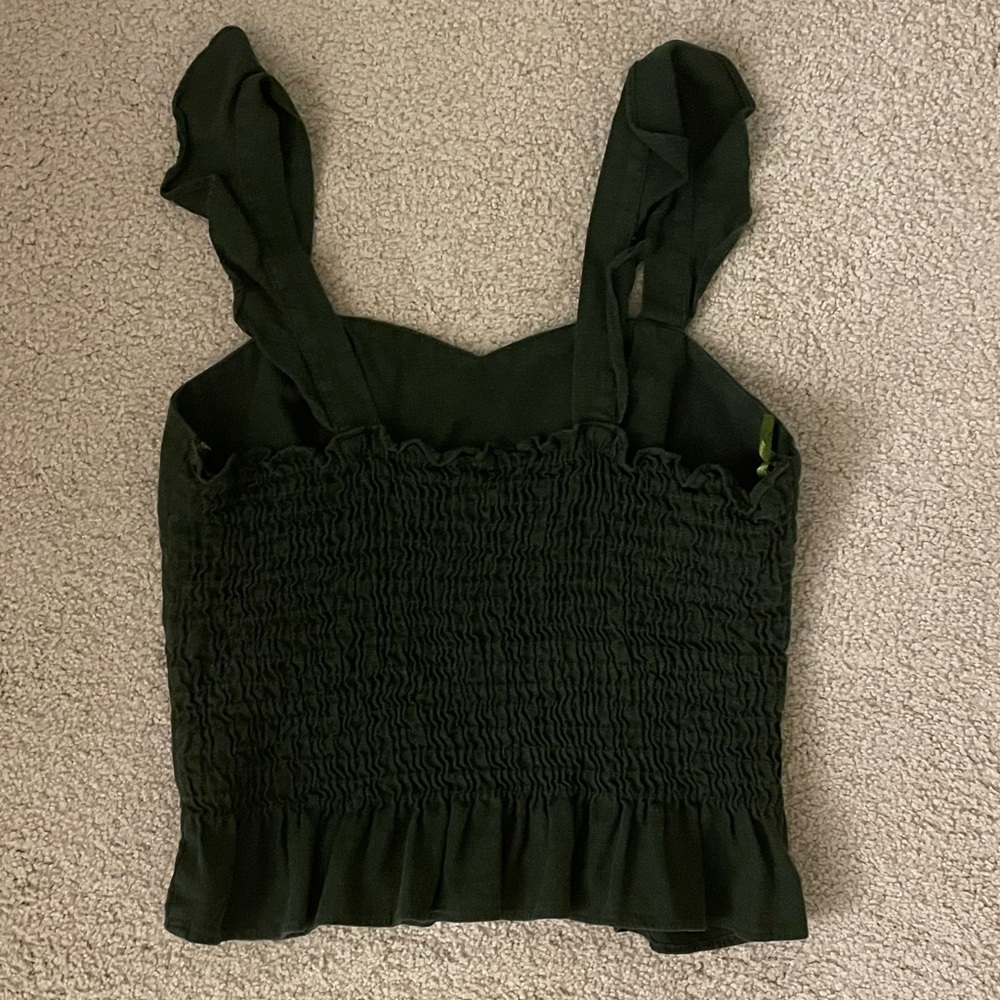 Green Crop Top